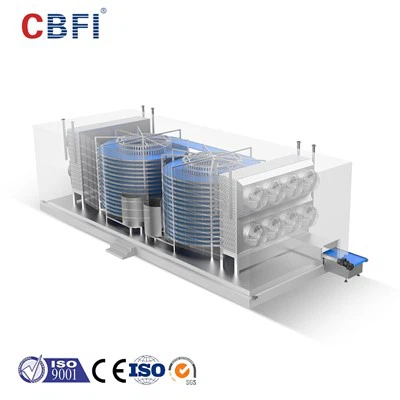 IQF Espiral individual Congelador ràpid